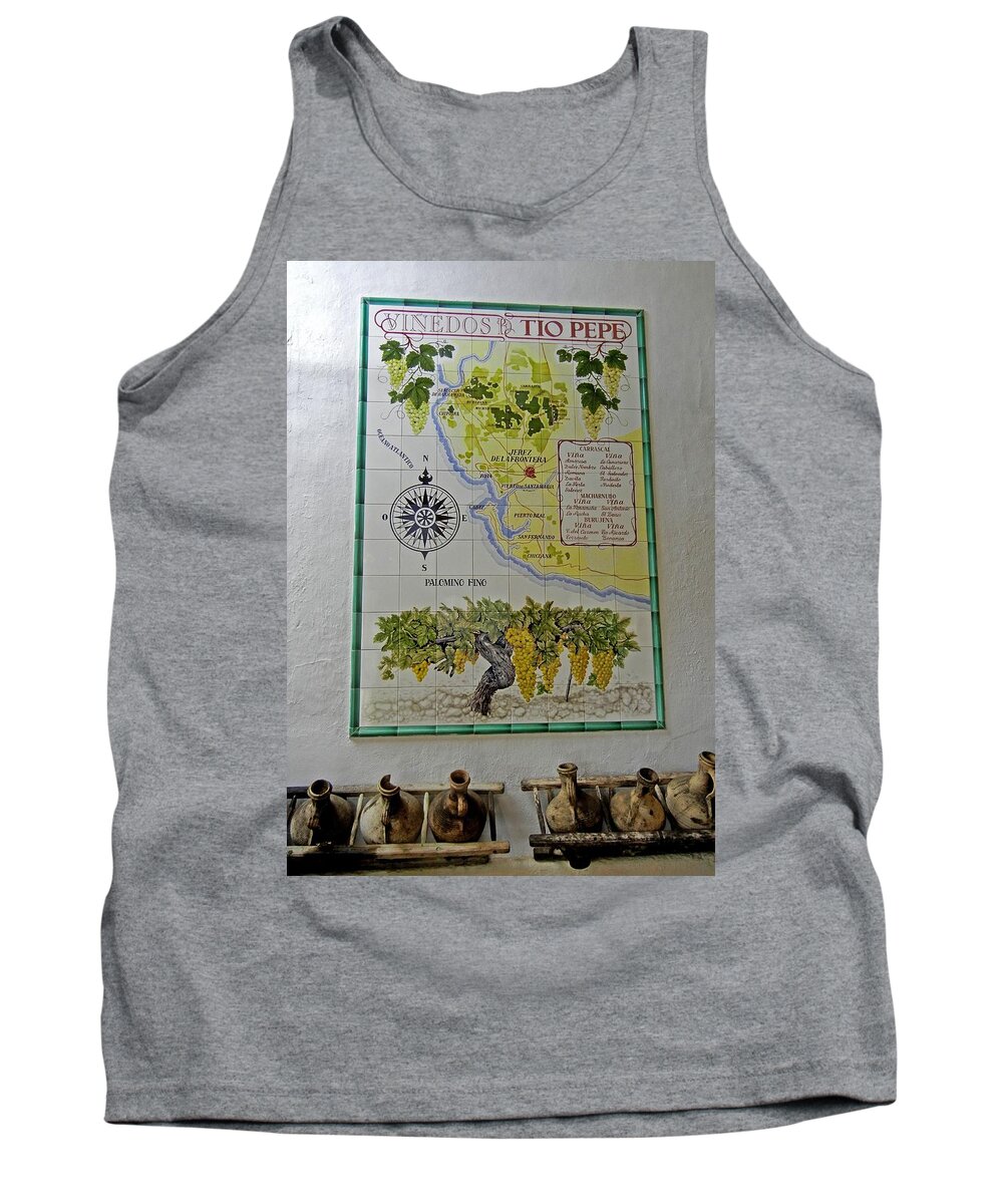 Europe Tank Top featuring the photograph Vinedos Tio Pepe - Jerez de la Frontera by Juergen Weiss