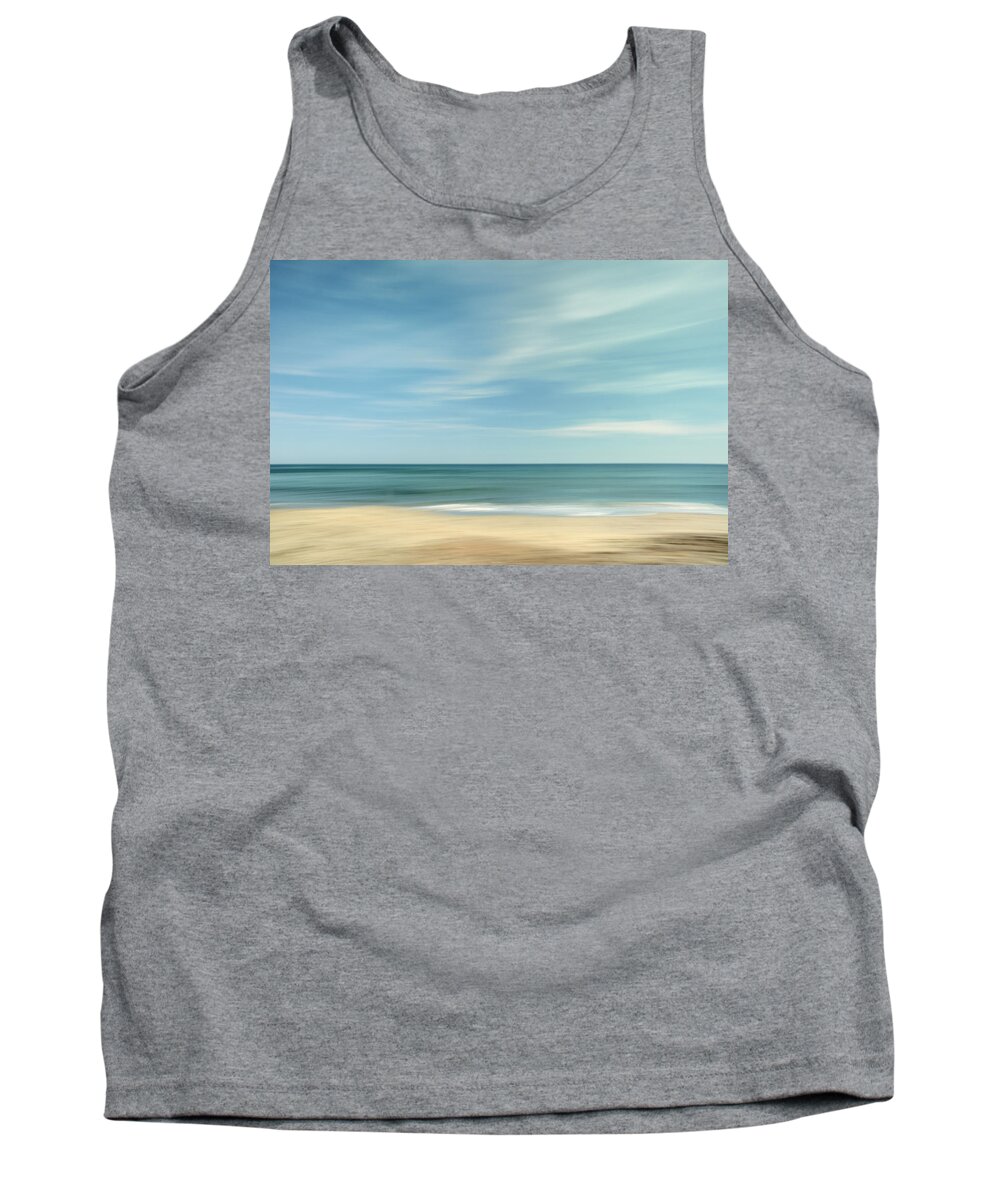 Landscape Tank Top featuring the photograph Vintage summer Summer beach by Guido Montanes Castillo