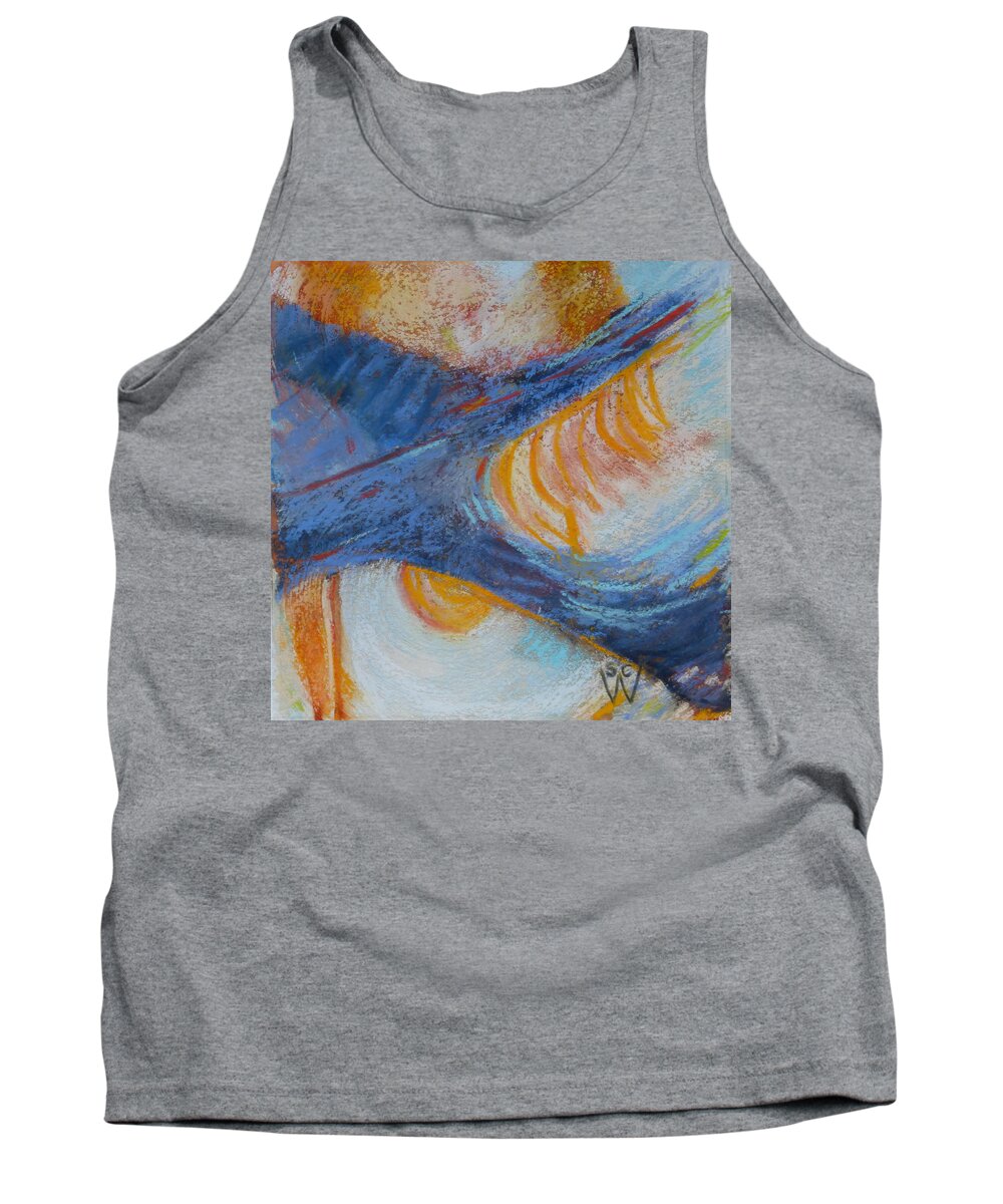 Abstract Painting Tank Top featuring the painting Vroom by Susan Woodward