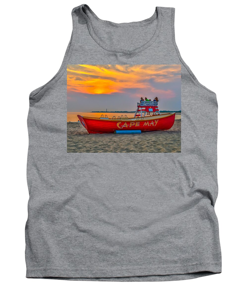 Sunset Tank Top featuring the photograph Waiting for Sunset by Nick Zelinsky Jr
