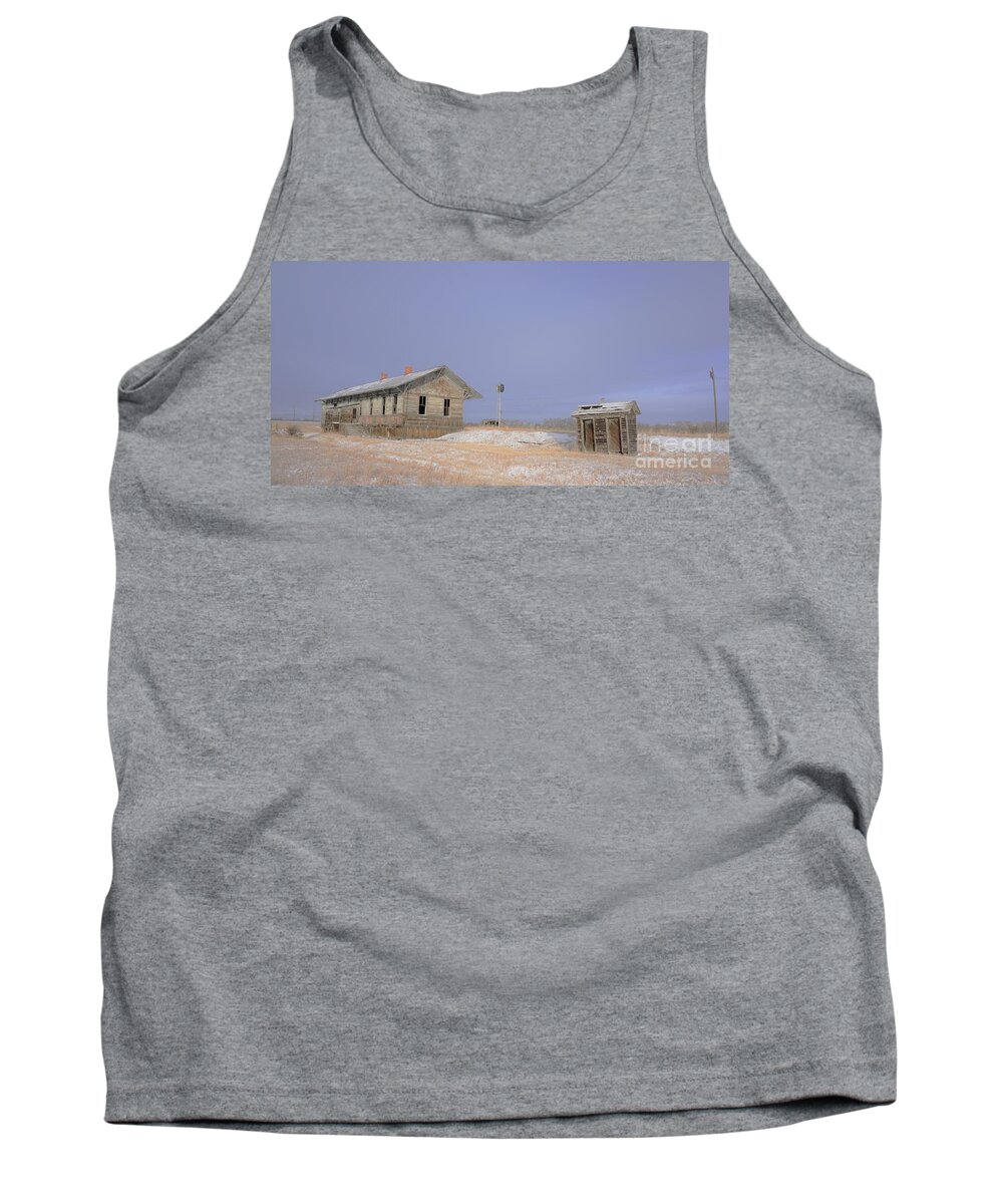Old Things Tank Top featuring the photograph Waiting for the Train to Come by Merle Grenz