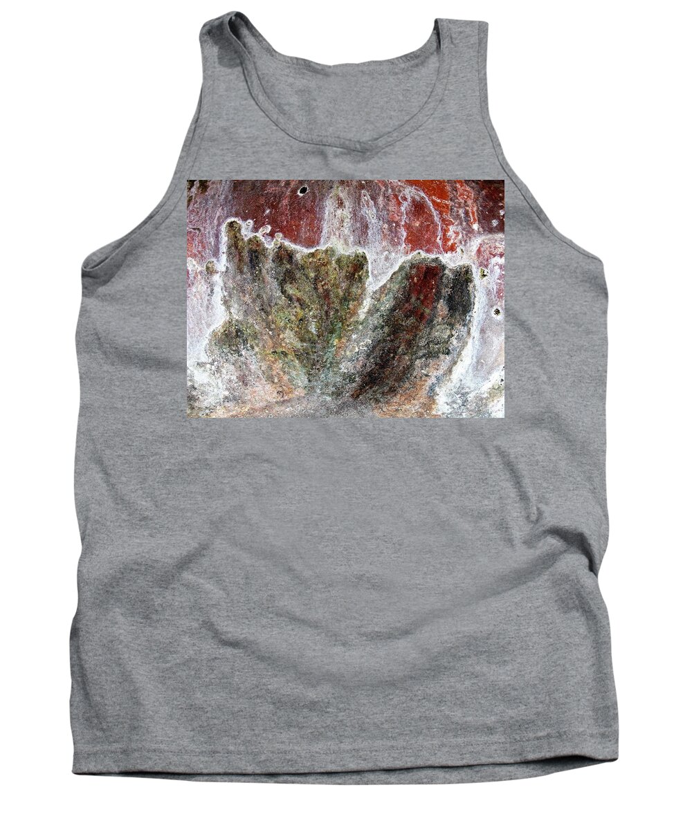 Texture Tank Top featuring the photograph Wall Abstract 144 by Maria Huntley