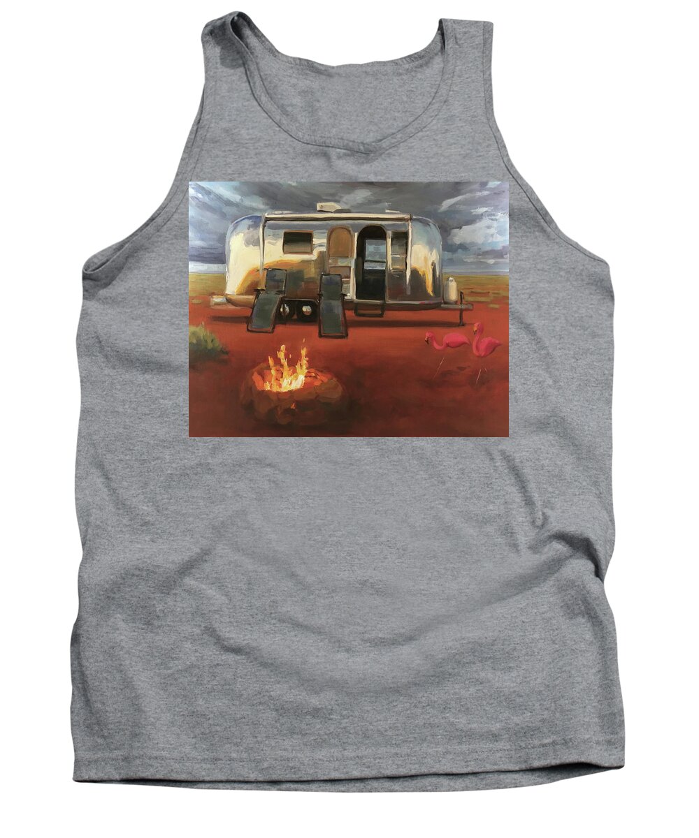 Airstream Tank Top featuring the painting Wanderlust by Elizabeth Jose