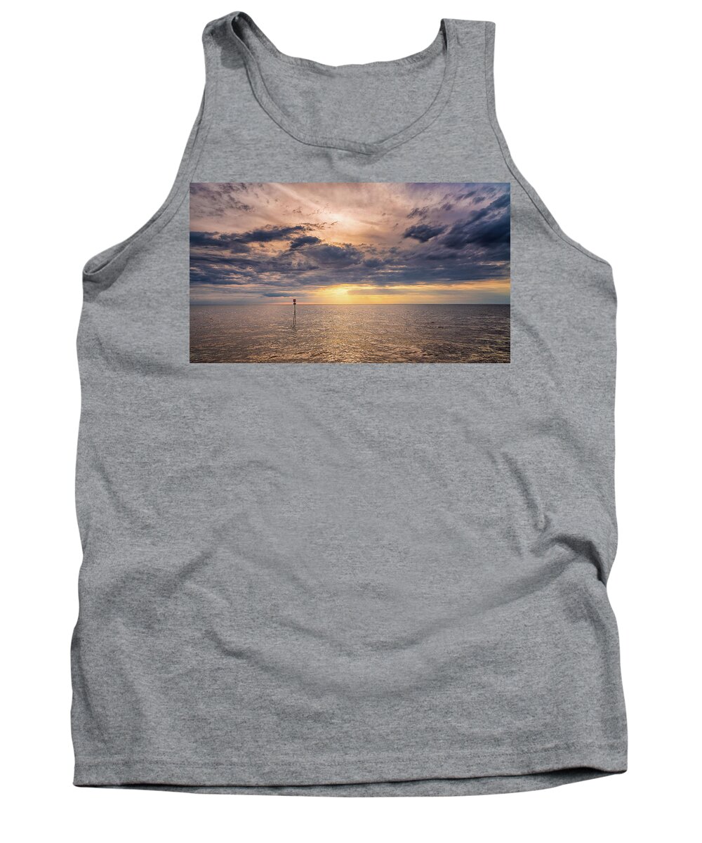 Cloud Tank Top featuring the photograph Wash sunset by James Billings