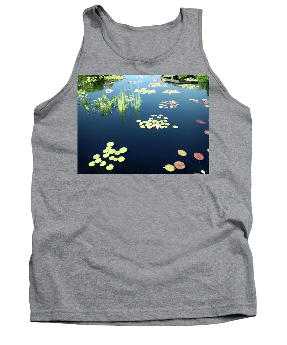 Water Tank Top featuring the photograph Water Lilies by Marilyn Hunt