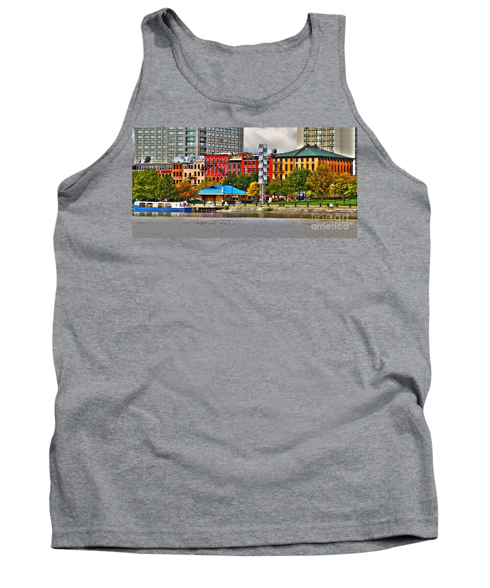 Water Street Tank Top featuring the photograph Water Street-Toledo Ohio by Jack Schultz