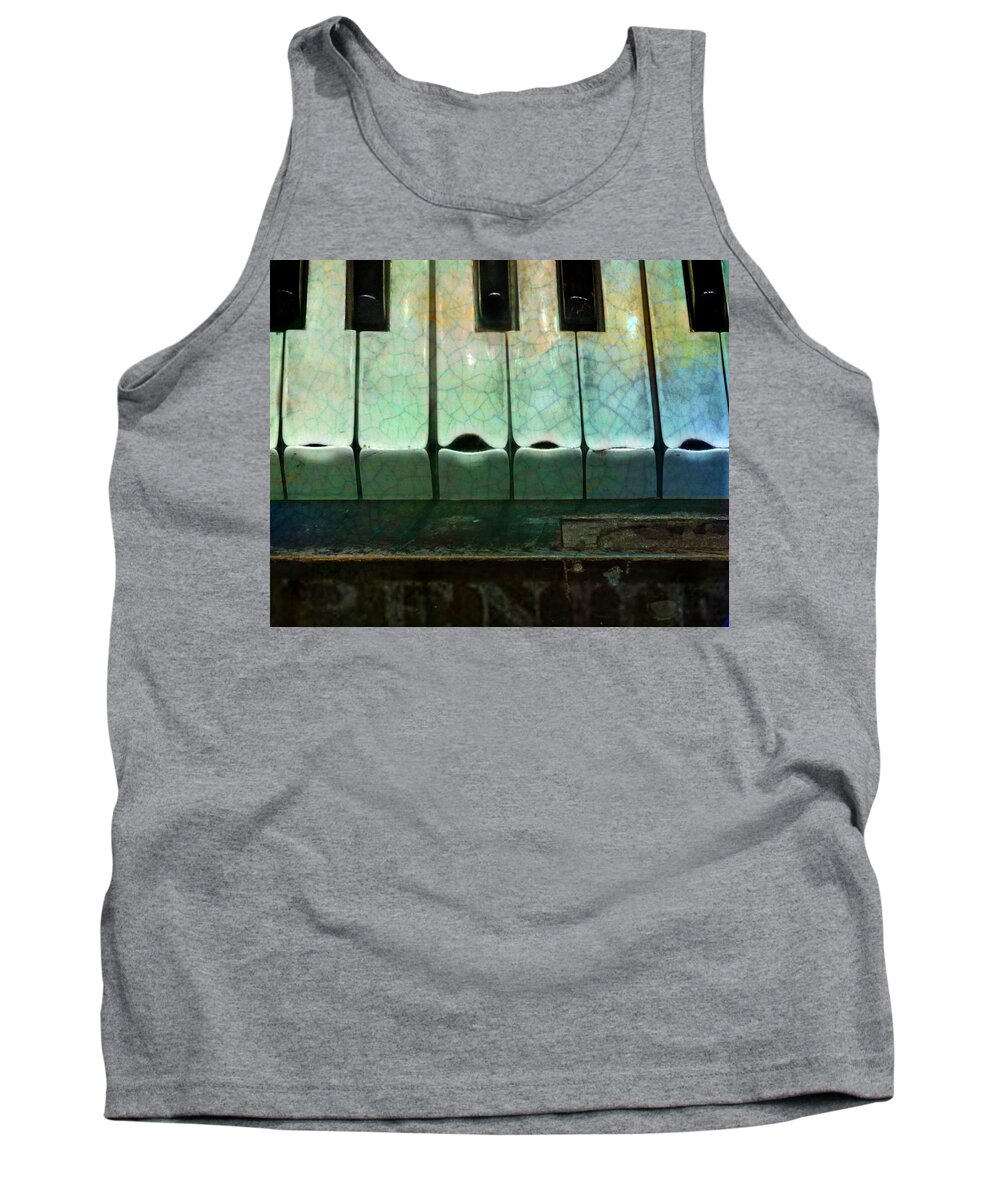 Old Piano Tank Top featuring the photograph Well-Worn by Patrick J Osborne