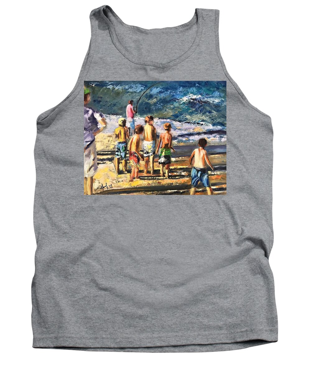 Children Tank Top featuring the painting What is it by Josef Kelly