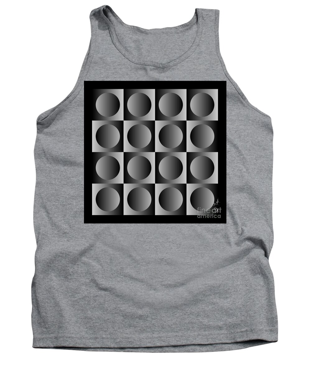 Illusion Tank Top featuring the digital art What You See Is Not What You Get by Leo Symon