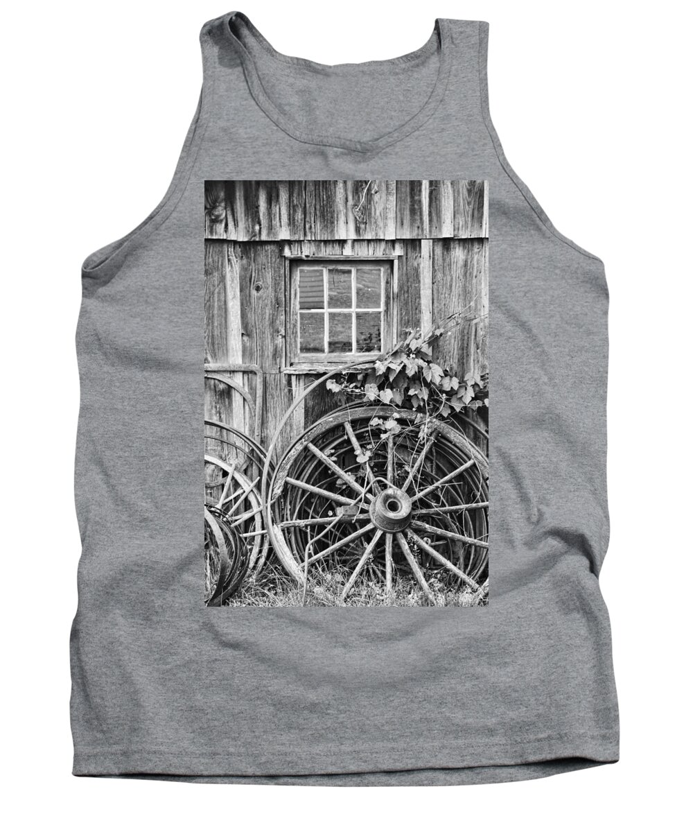 Wheels Tank Top featuring the photograph Wheels Wheels and More Wheels by Crystal Nederman