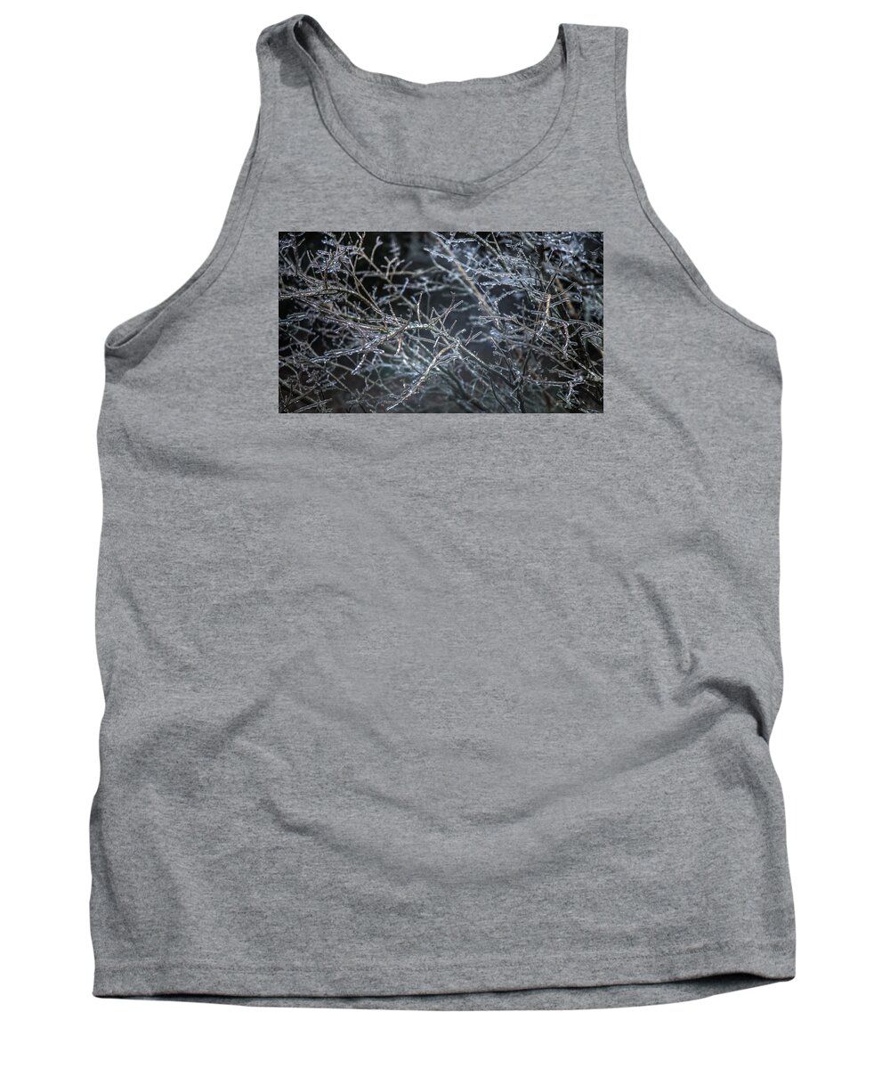 Icicles Tank Top featuring the photograph WHISPERS of WINTER by Karen Wiles