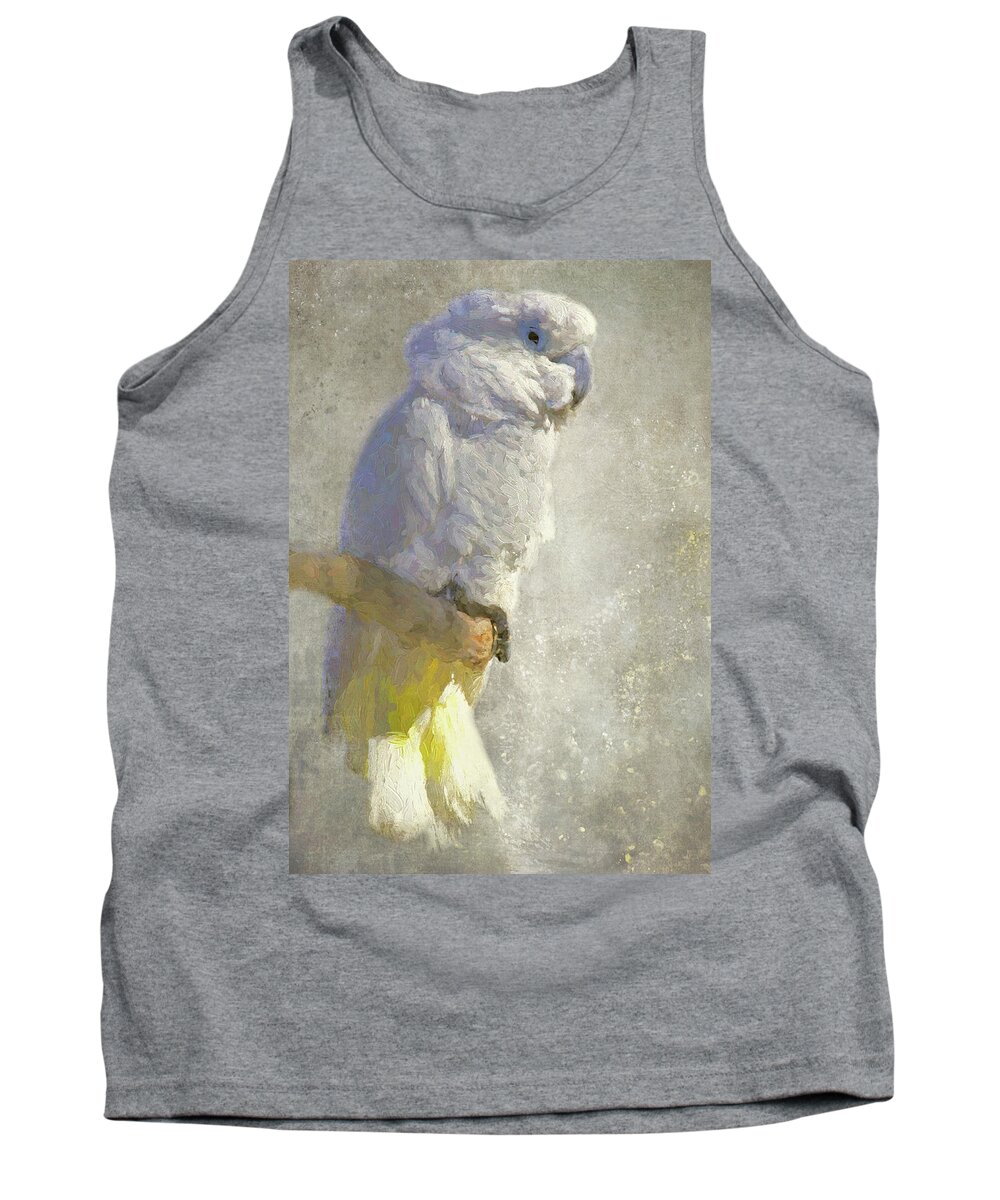 Cockatoo Tank Top featuring the photograph White Beauty by HH Photography of Florida