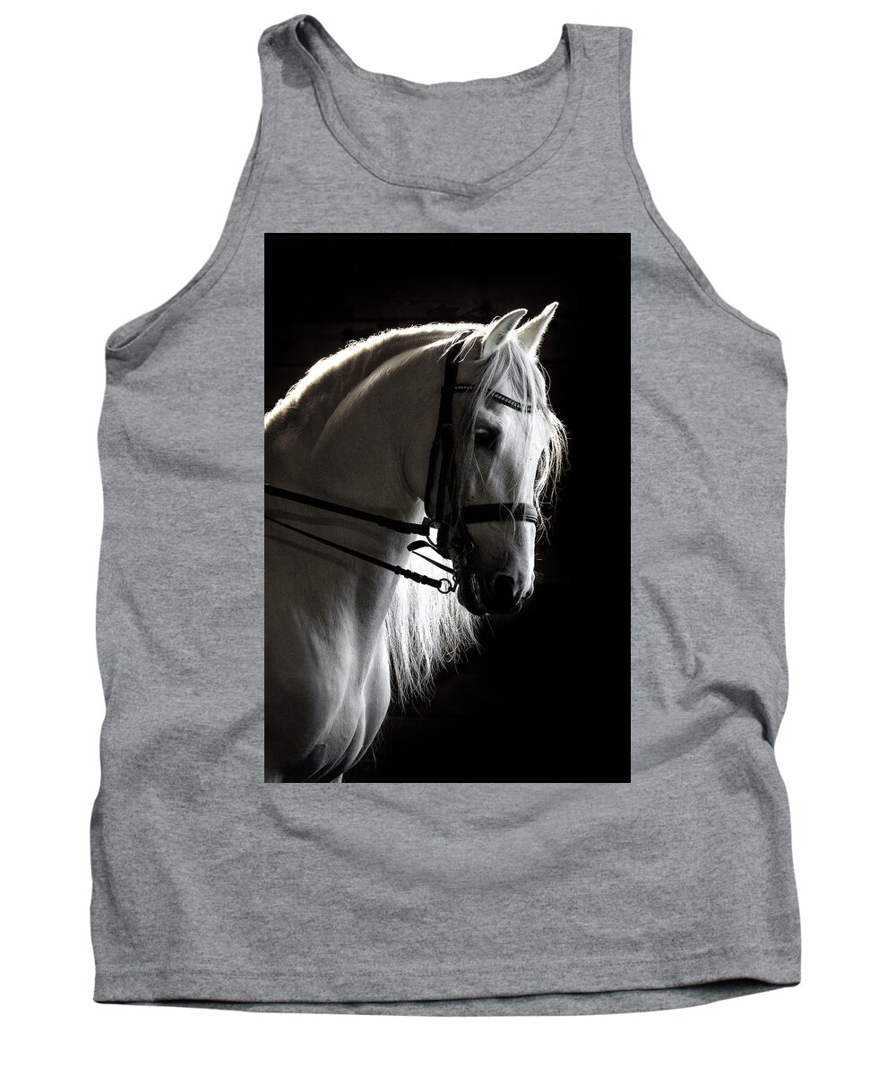 White Beauty In The Night Tank Top featuring the photograph White Beauty In The Night by Wes and Dotty Weber