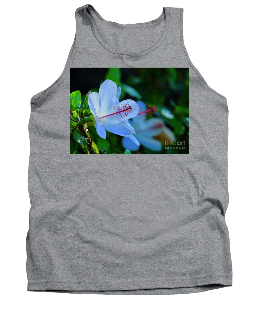 Hibiscus Tank Top featuring the photograph White Hibiscus by Craig Wood