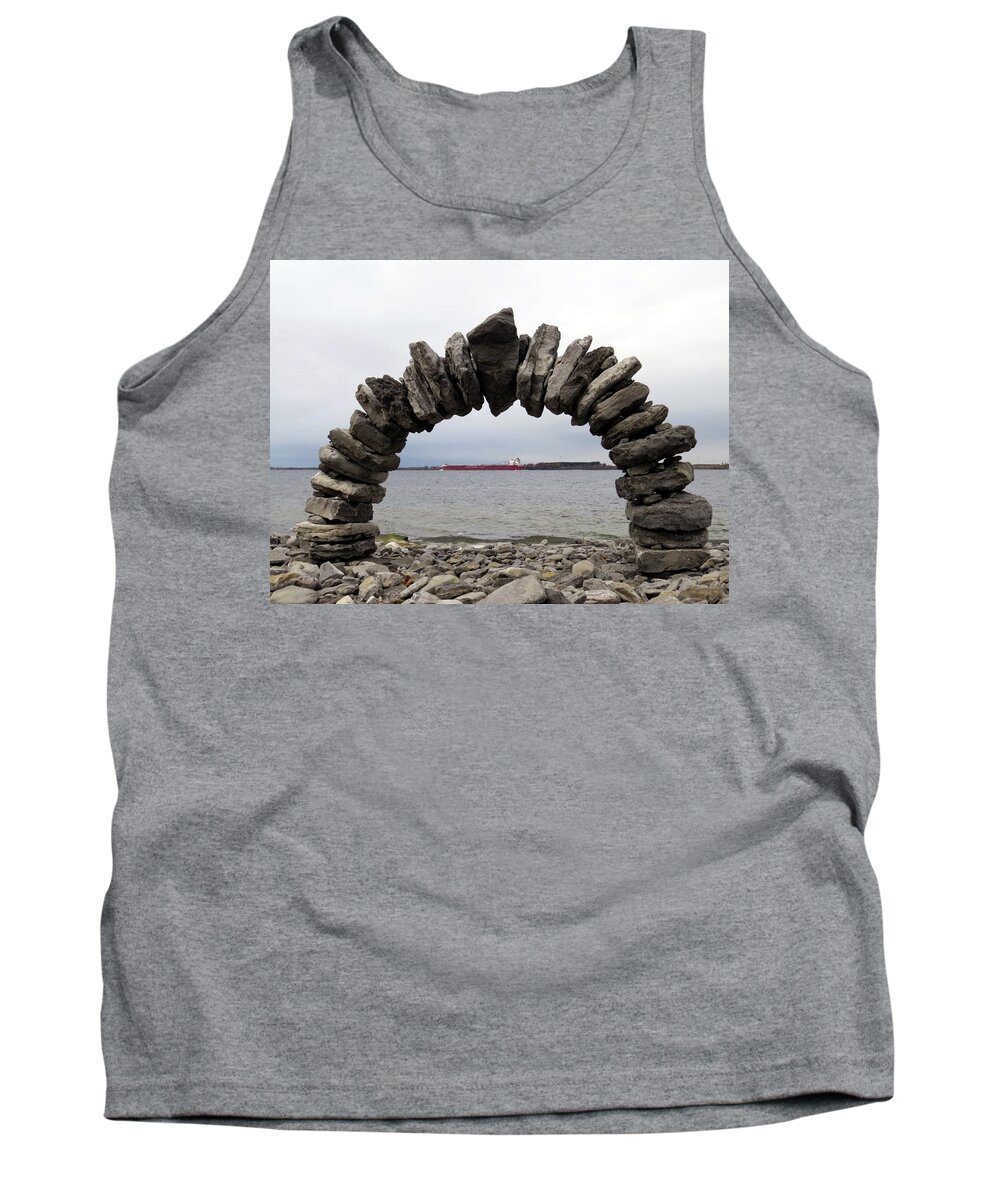  Tank Top featuring the photograph Whitefish Bay Under The Arch by Dennis McCarthy