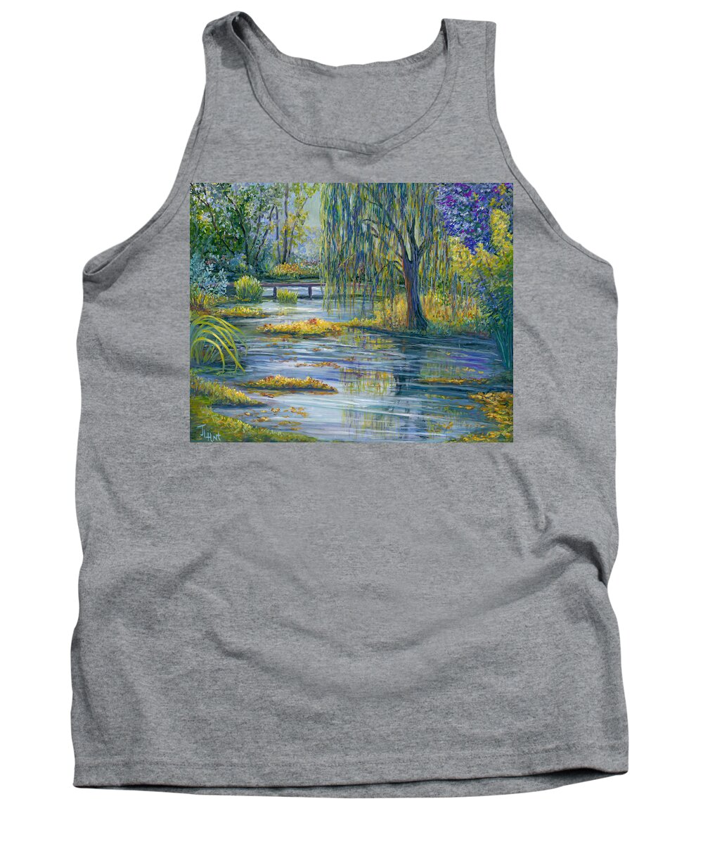 Landscape Tank Top featuring the painting Wichita Botanica by June Hunt