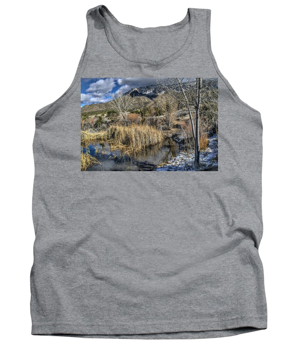 New Mexico Tank Top featuring the photograph Wildlife Water Hole by Alan Toepfer