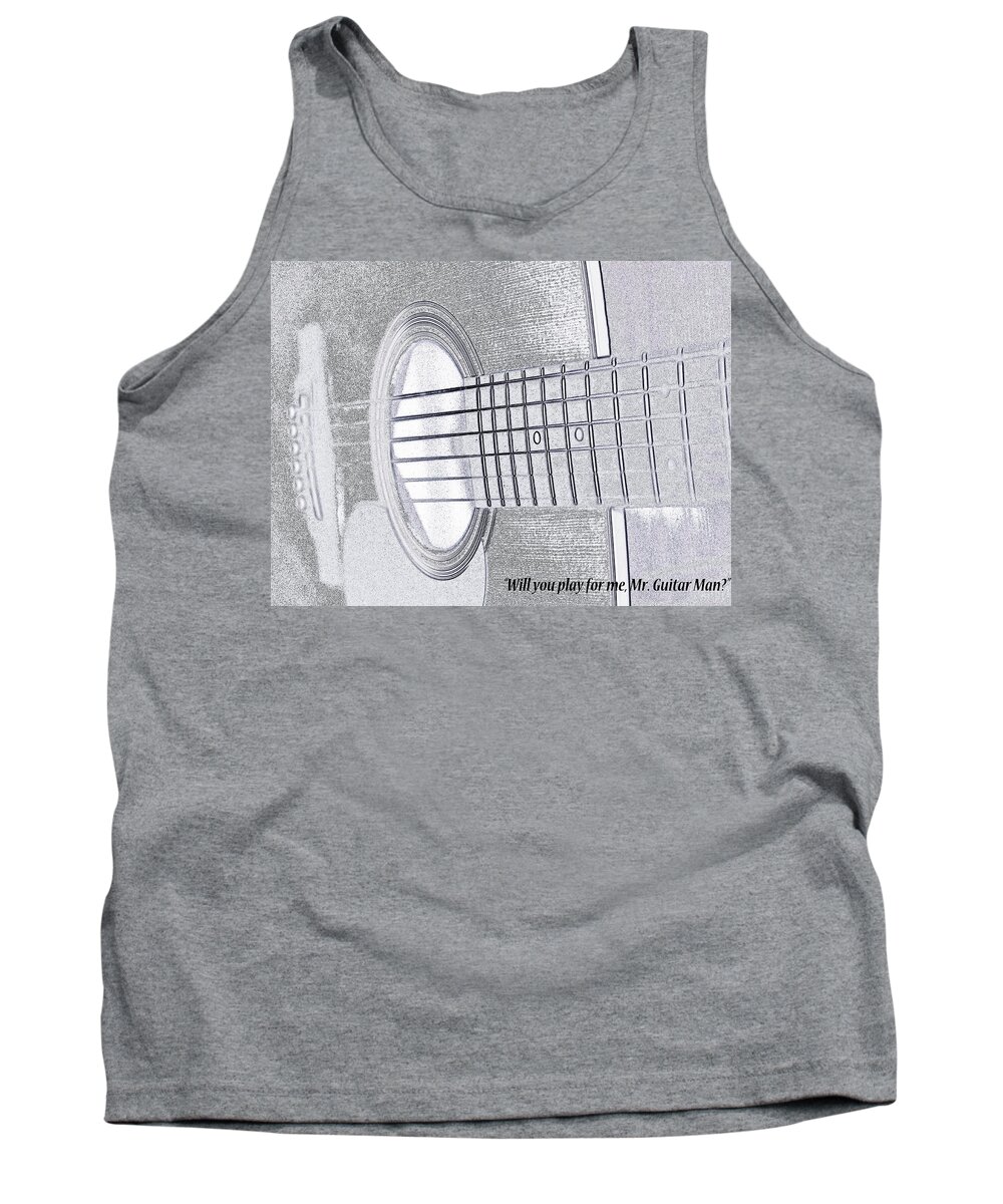 Photograph Tank Top featuring the photograph Will You Play for Me by Rhonda McDougall