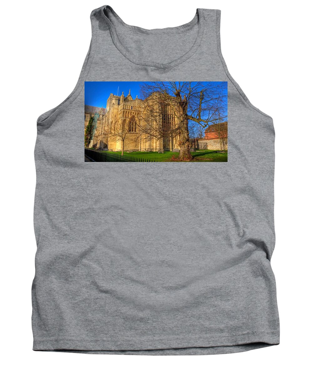 Winchester Cathedral Tank Top featuring the digital art Winchester Cathedral by Super Lovely