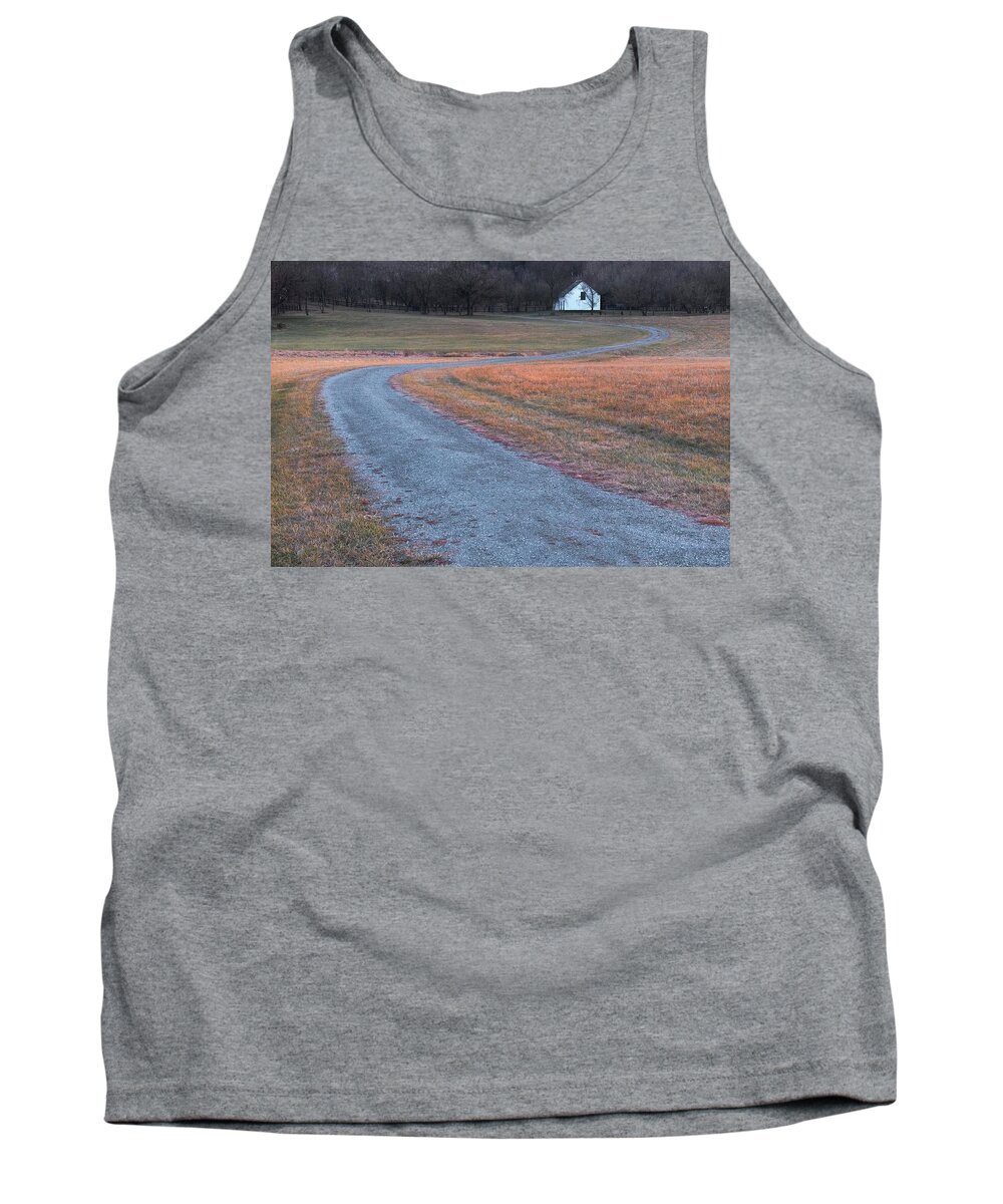 Berryville Virginia Tank Top featuring the photograph Winding Road by Tom Singleton