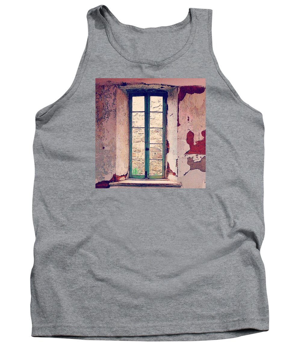 Penitentiary Tank Top featuring the photograph Window in Eastern State Pennitentiary by Sharon Halteman