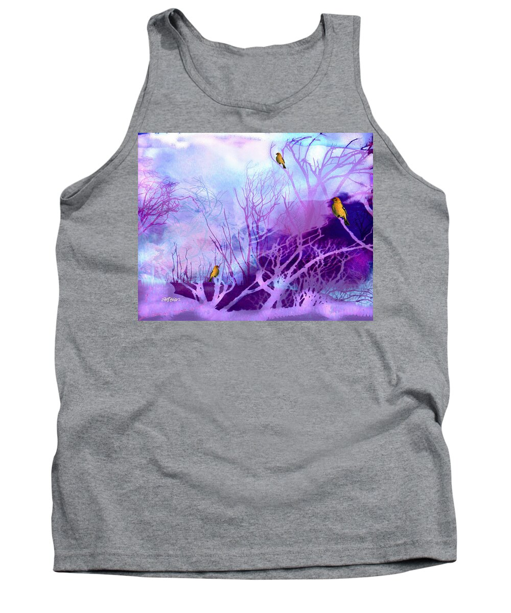 Winter Tank Top featuring the digital art Winter of Our Discontent by Seth Weaver