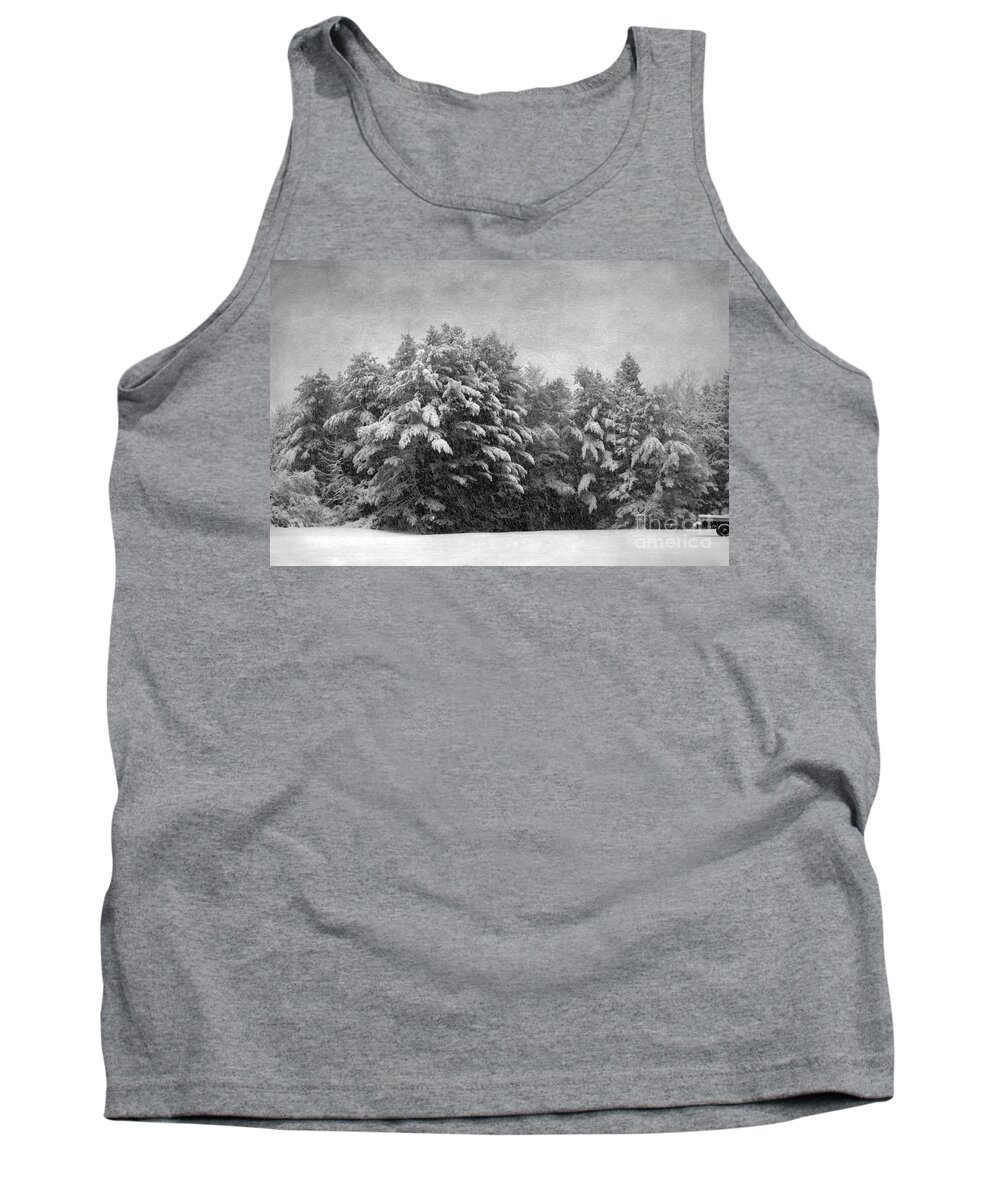 Maine Tank Top featuring the photograph Winter Vintage by Karin Pinkham