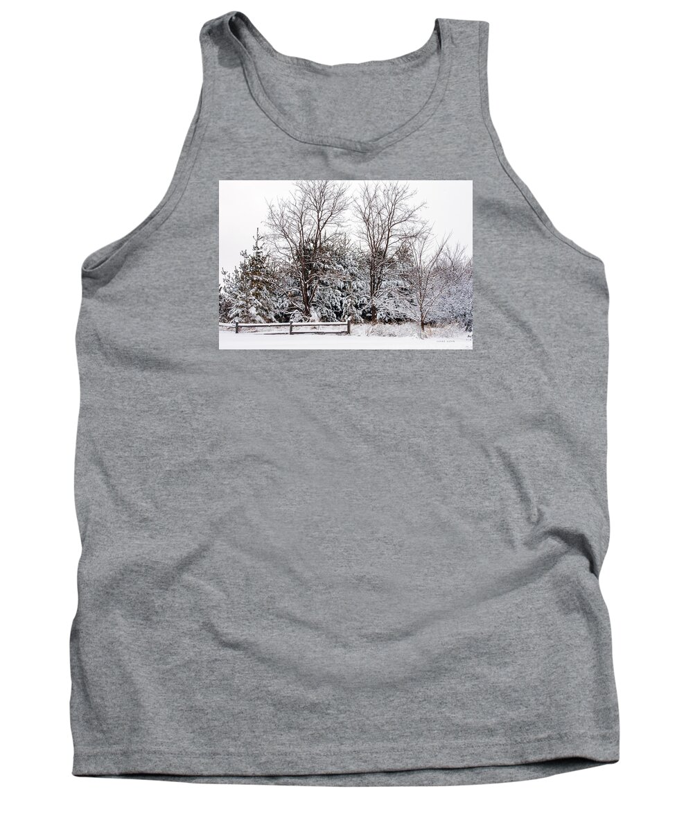 Winter Tank Top featuring the photograph Winter Wonderland On Mountin Drive by Jayne Gohr