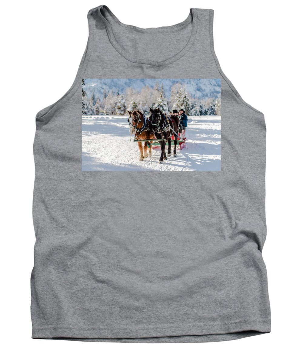 Horse Tank Top featuring the photograph Winter's Wonderland by Laddie Halupa