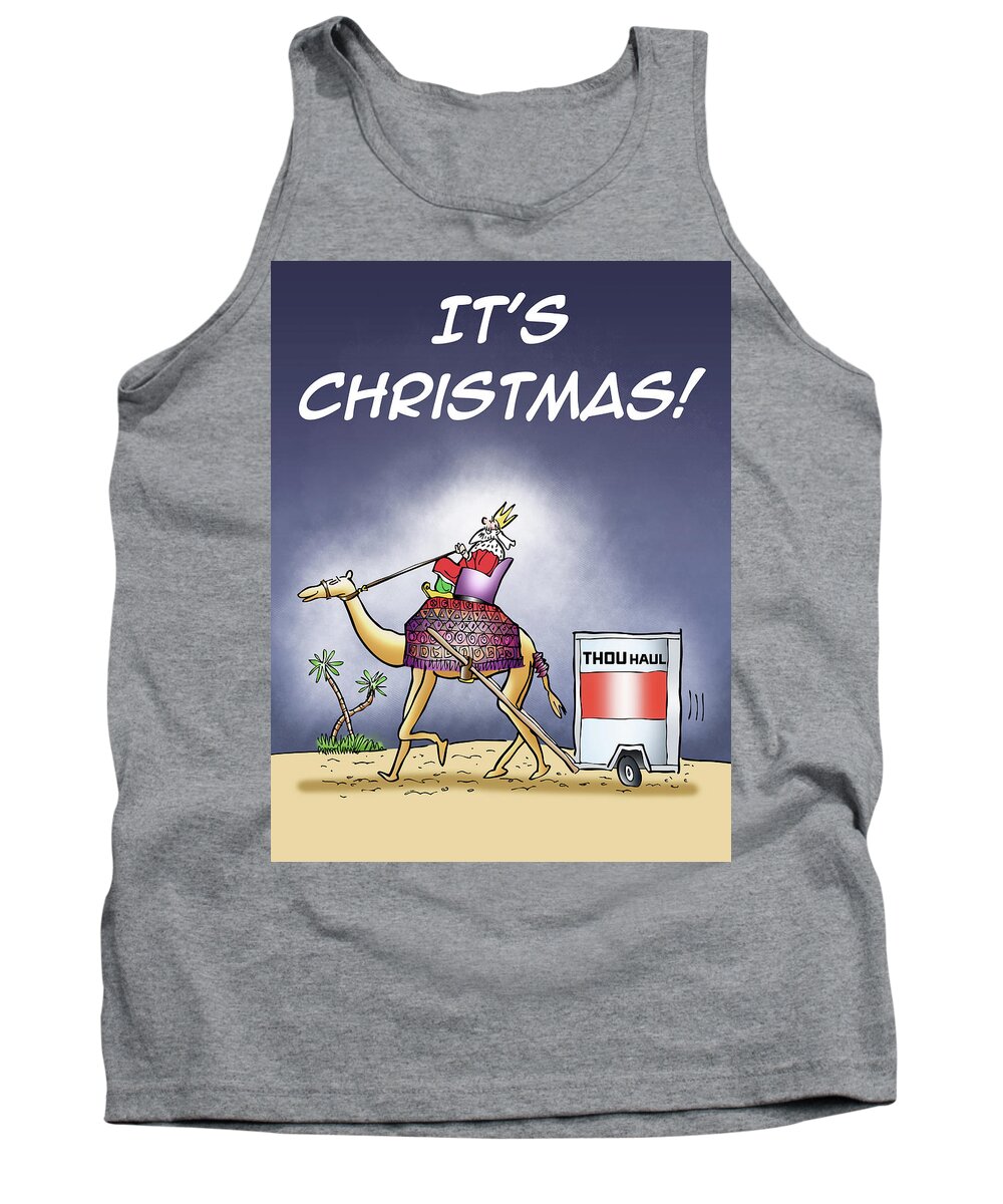 Christmas Tank Top featuring the digital art Wise Man Trailer by Mark Armstrong