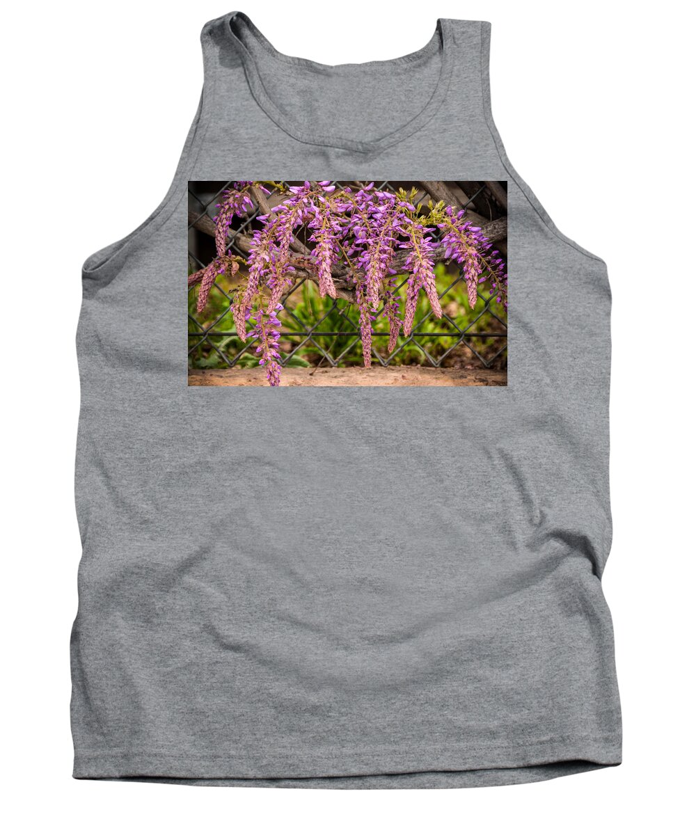 Beautiful Tank Top featuring the photograph Wisteria Blooming by Connie Cooper-Edwards