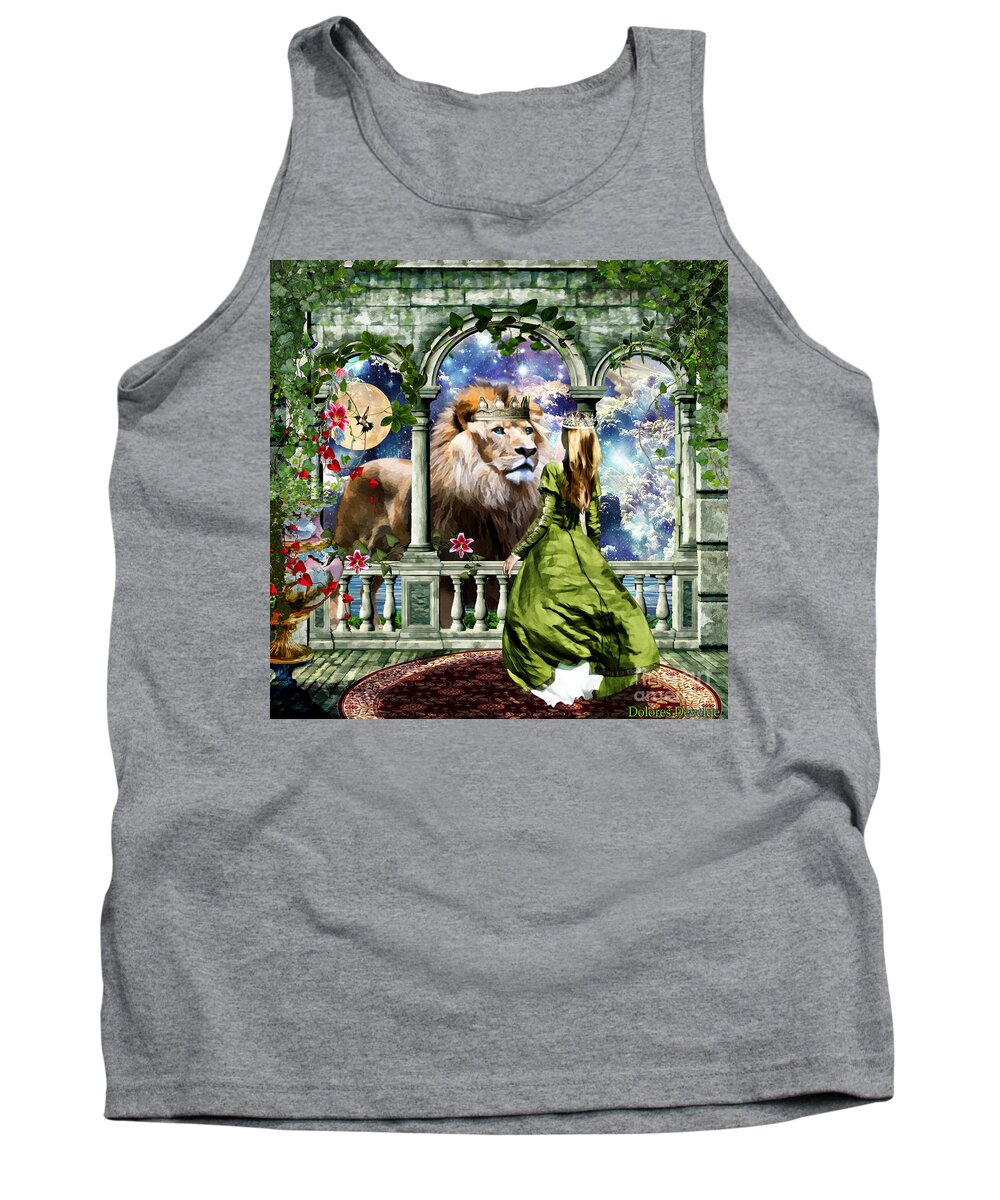 Numbers 12:8 Tank Top featuring the digital art With him I speak face to face by Dolores Develde