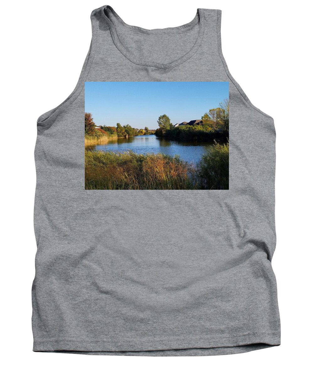 Pond Tank Top featuring the photograph Woodland Pond by Vic Ritchey