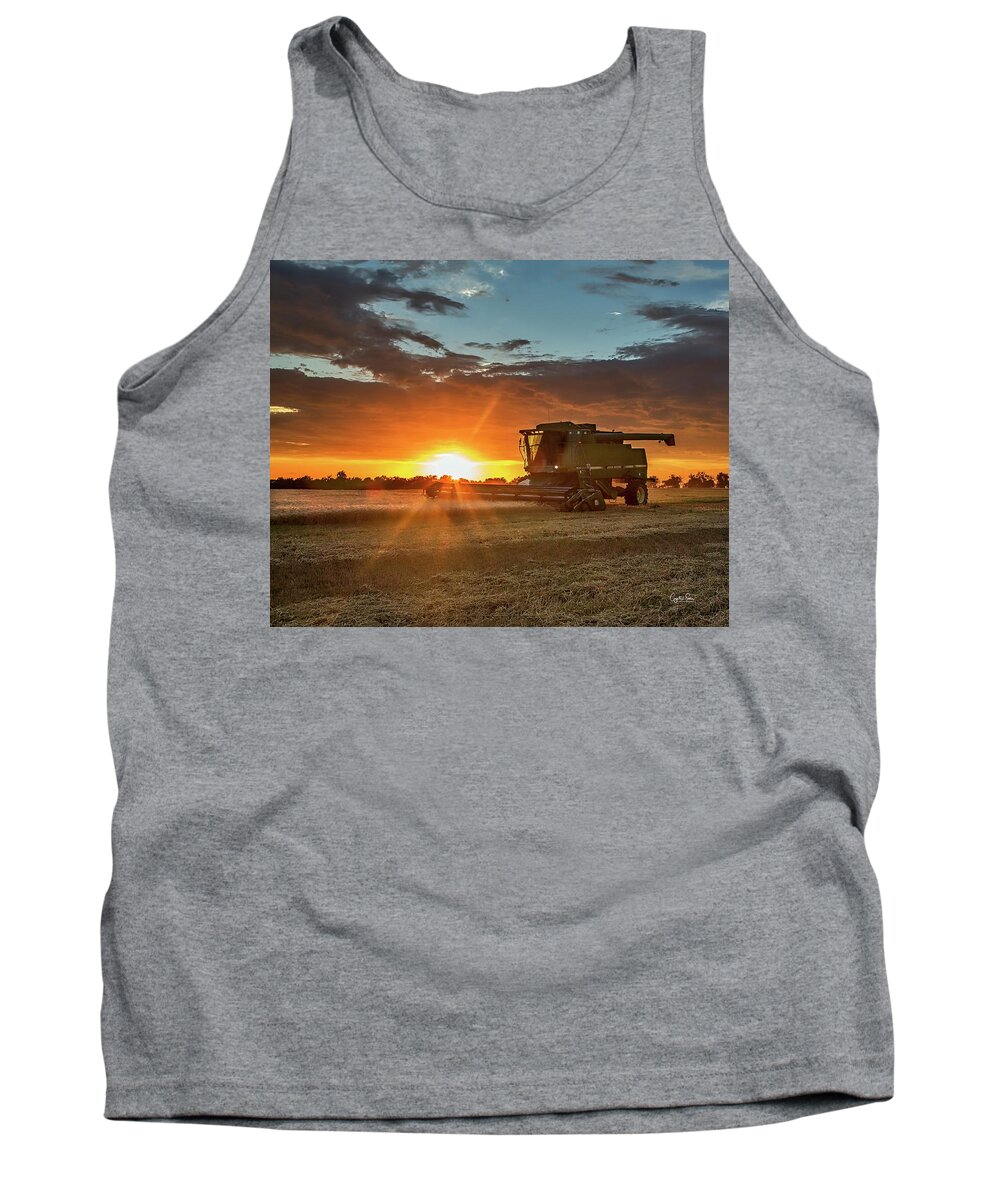 Kansas Tank Top featuring the photograph Workin until the Job's done by Crystal Socha