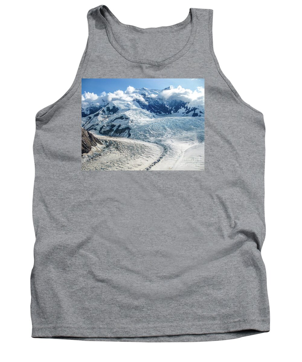 Alaska Tank Top featuring the photograph Wrangell Alaska Glacier by Benny Marty