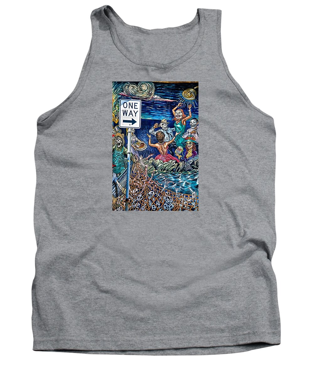 Corpus Christi Tank Top featuring the photograph Wrong Way by Ken Williams