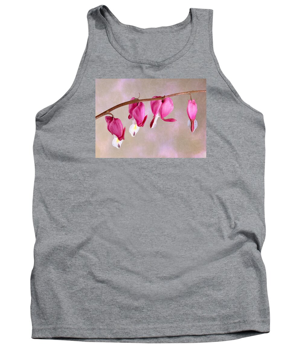 Flower Tank Top featuring the photograph Bleeding Heart by Patti Deters