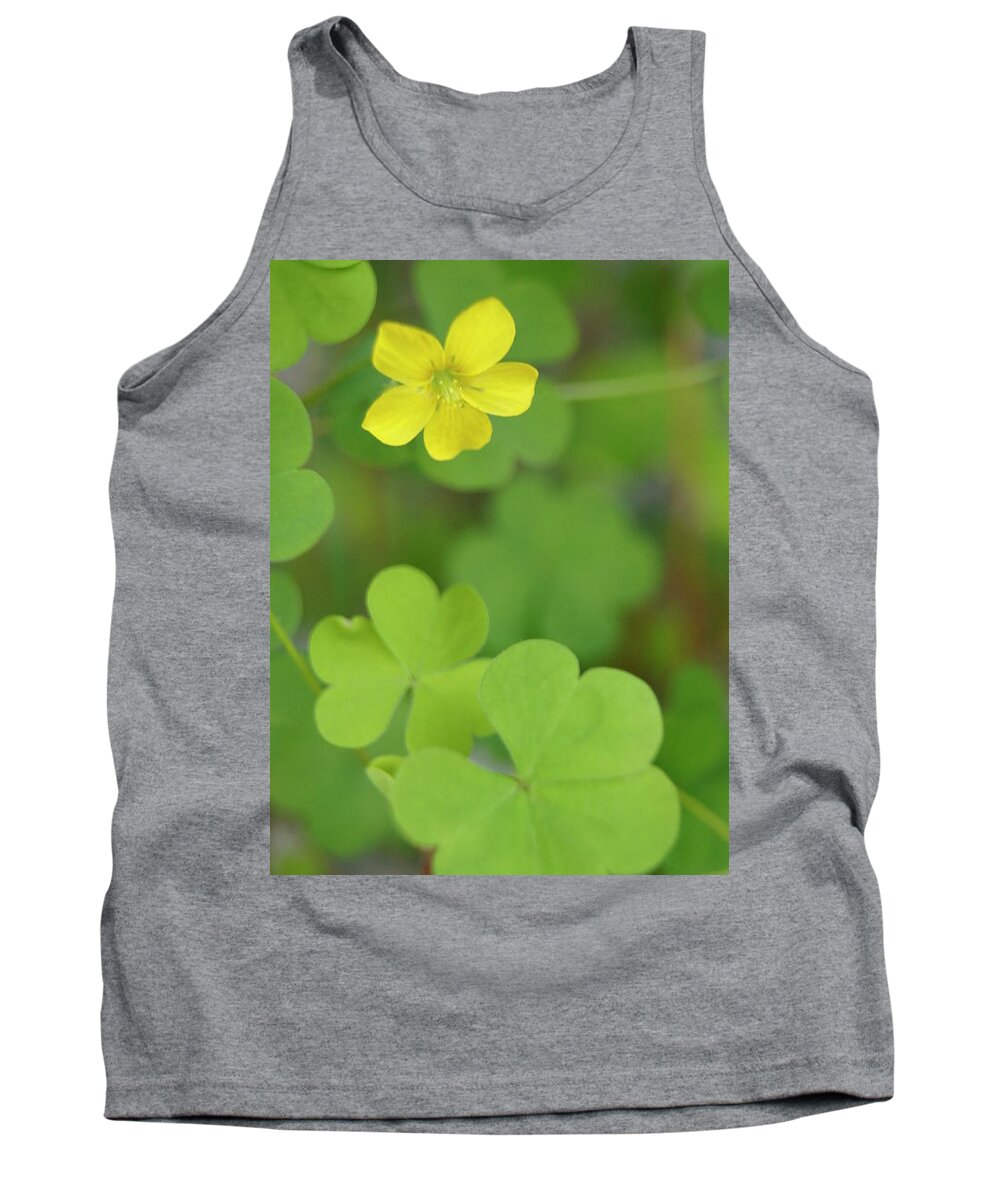 Floral Scene Tank Top featuring the photograph Yellow flower by Line Gagne