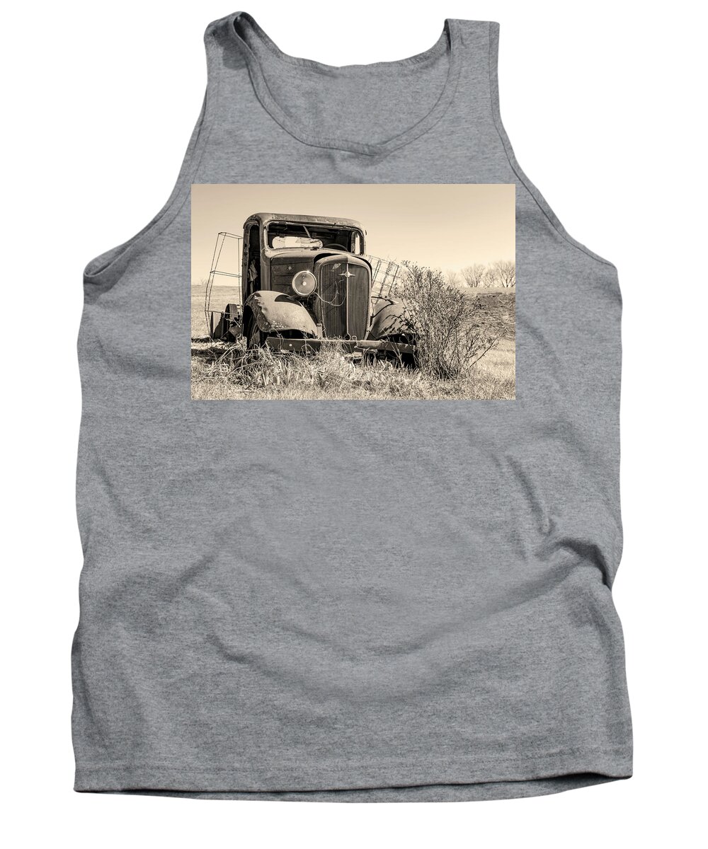 Vintage Truck Tank Top featuring the photograph Yesterday by Holly Ross