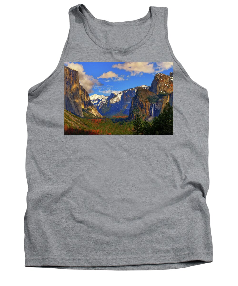 Yosemite Tank Top featuring the photograph Yosemite Valley Tunnel View by Greg Norrell