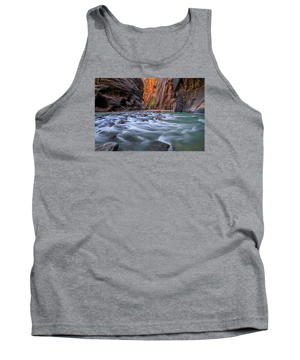 Zion Tank Top featuring the photograph Zion Narrows by Wesley Aston