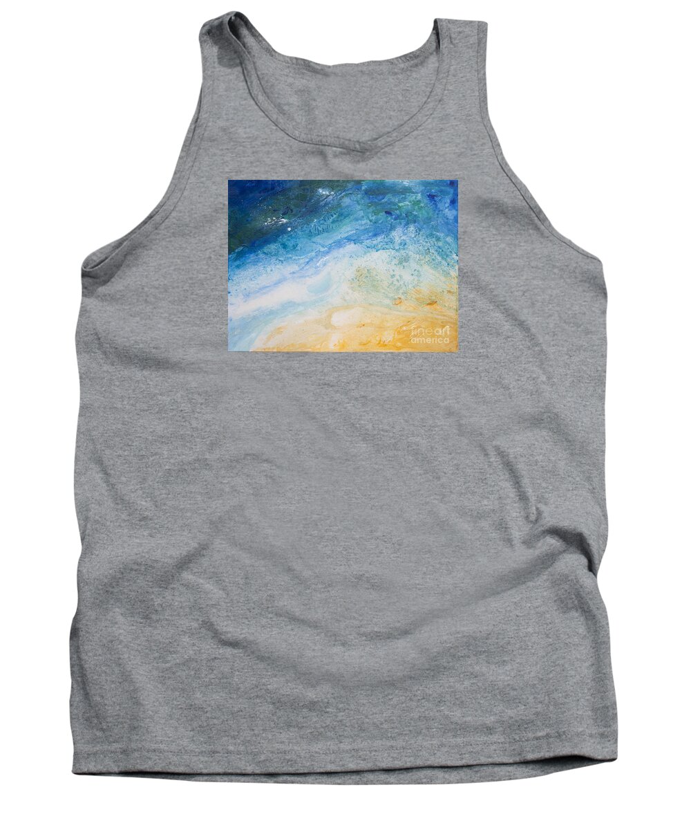 Organic Tank Top featuring the painting Zoom in or Out by Shelley Myers