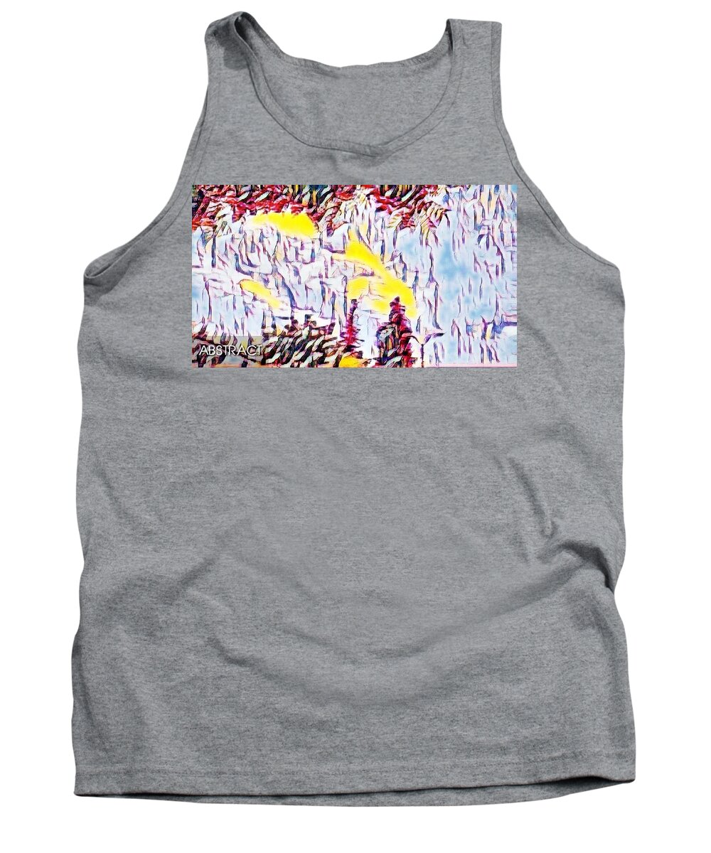 Abstract Tank Top featuring the photograph Abstract sun #1 by Steven Wills