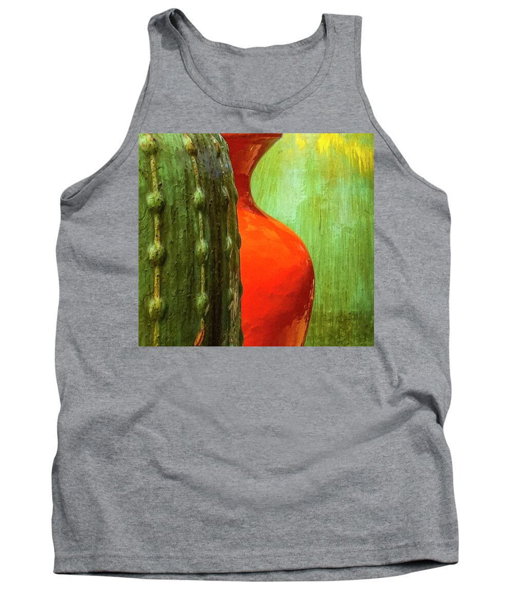 Minimalist Tank Top featuring the photograph Buttons and Curves by Ginger Stein