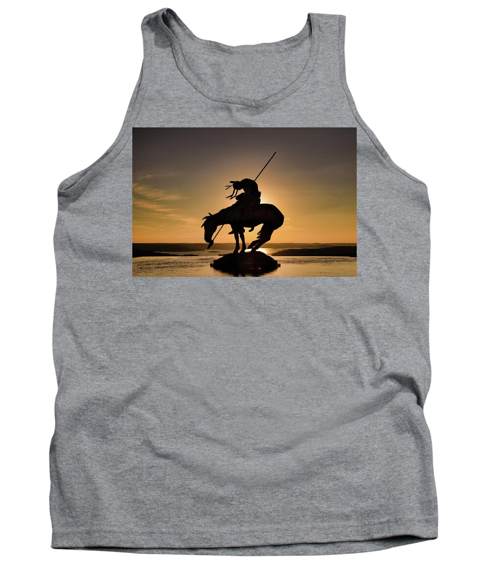 Statue Tank Top featuring the photograph End of the Trail #2 by Allin Sorenson