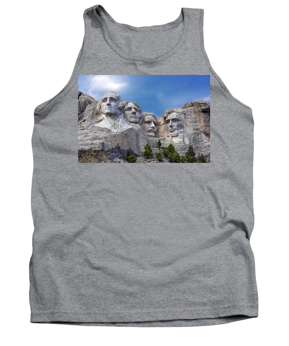 Abraham Lincoln Tank Top featuring the photograph Mount Rushmore by Don Spenner