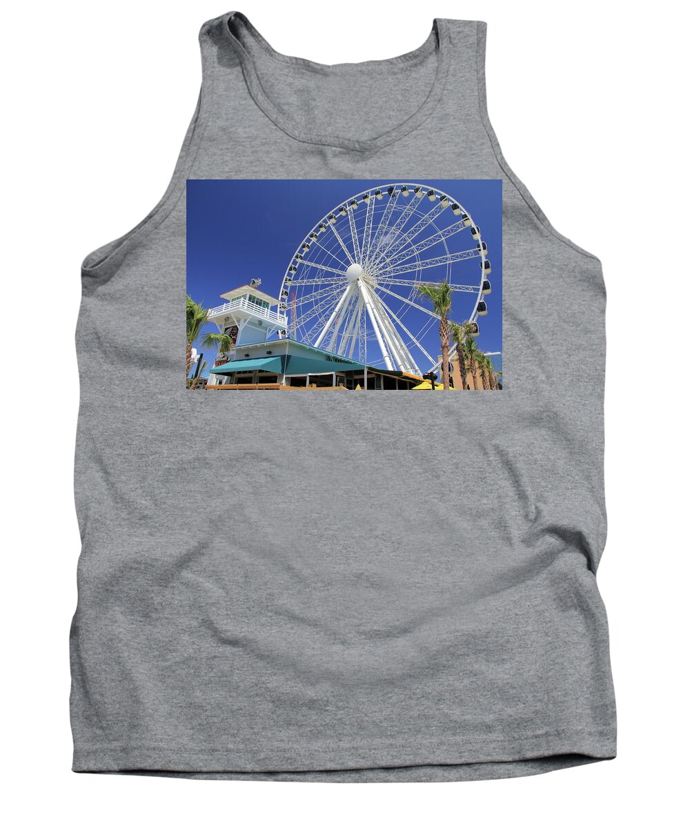  Tank Top featuring the photograph Myrtle Beach Skywheel #1 by Dave Guy