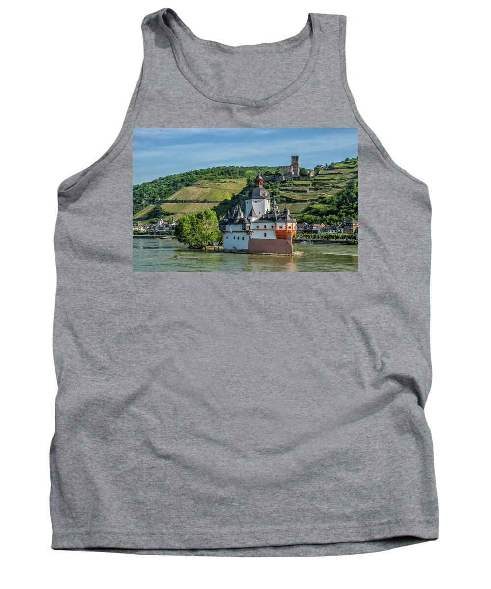 Europe Tank Top featuring the photograph Pfalzgrafenstein Castle #1 by Donald Pash