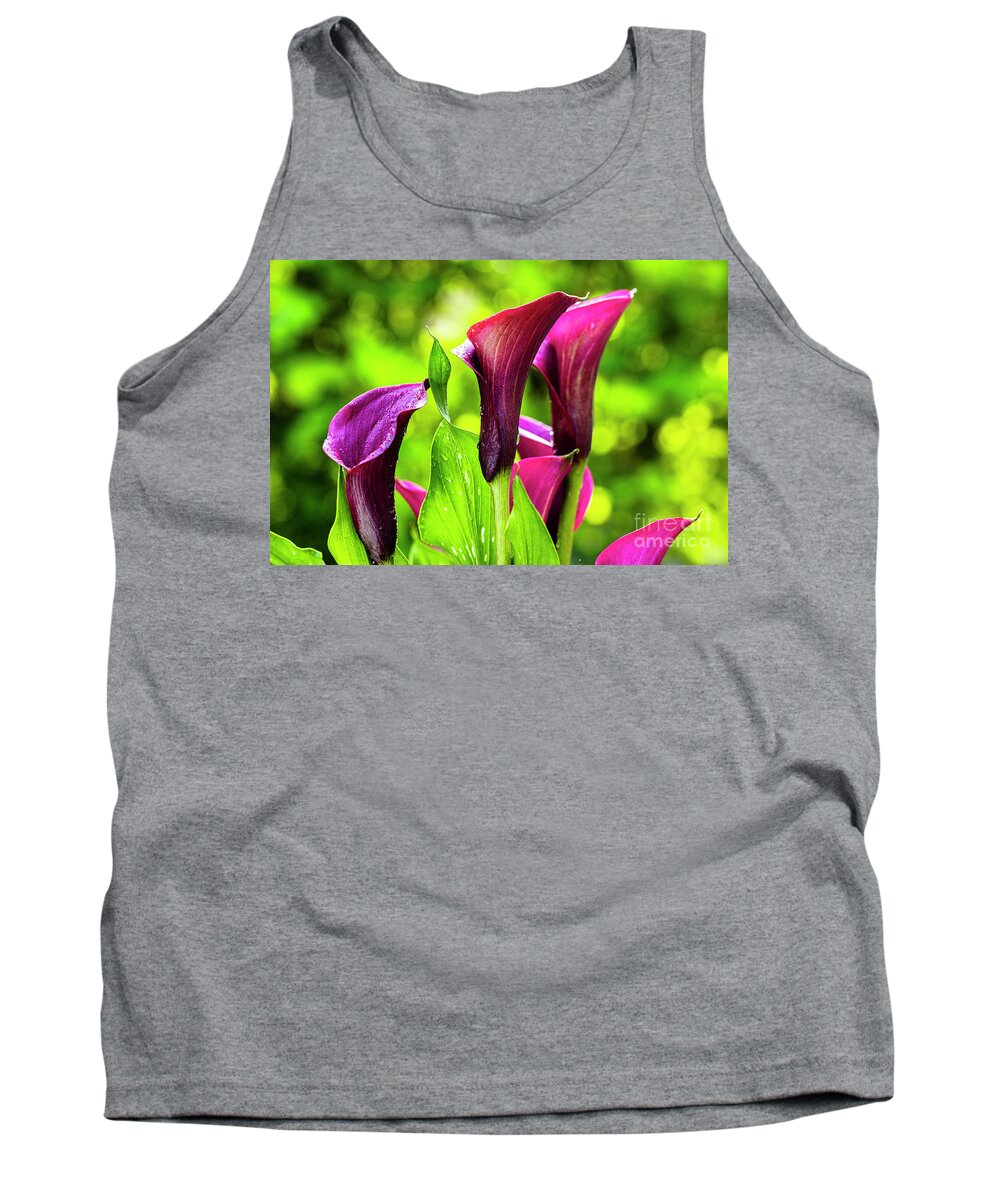 Araceae Tank Top featuring the photograph Purple Calla Lily Flower by Raul Rodriguez