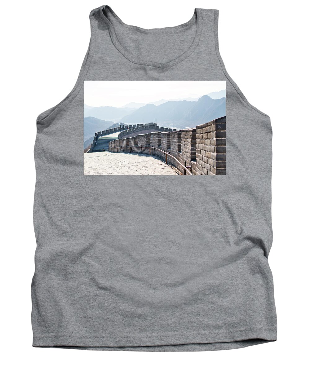 Great Wall Tank Top featuring the photograph The Great Wall Of China #1 by Nick Mares